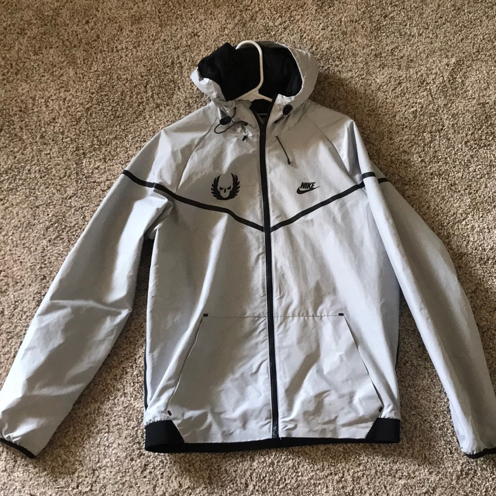 Grey windbreaker